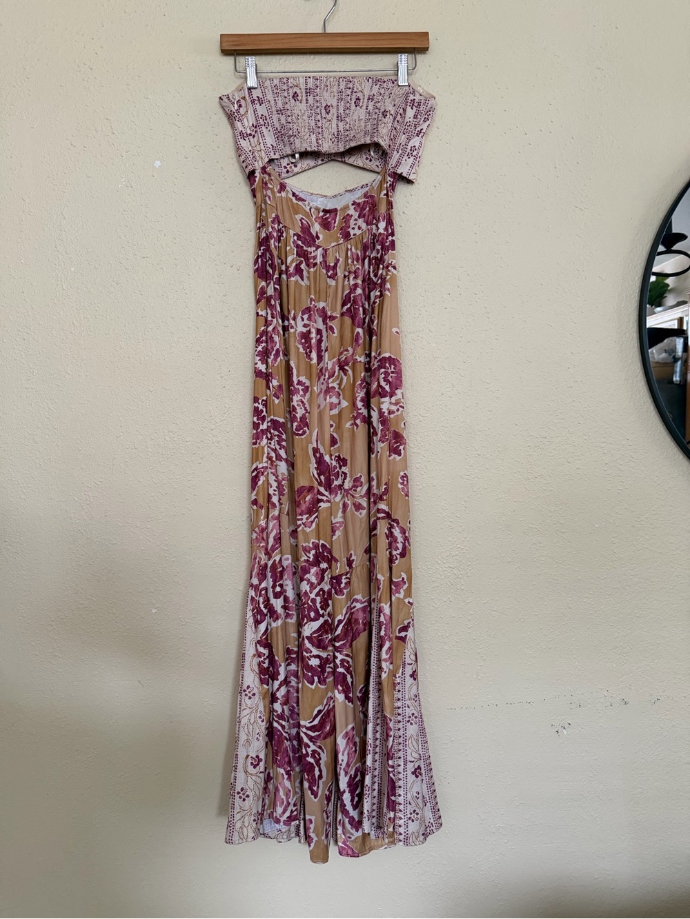 Free People | Juliet Strapless Jumpsuit with Cut Outs - Size XS - Picture 6 of 8